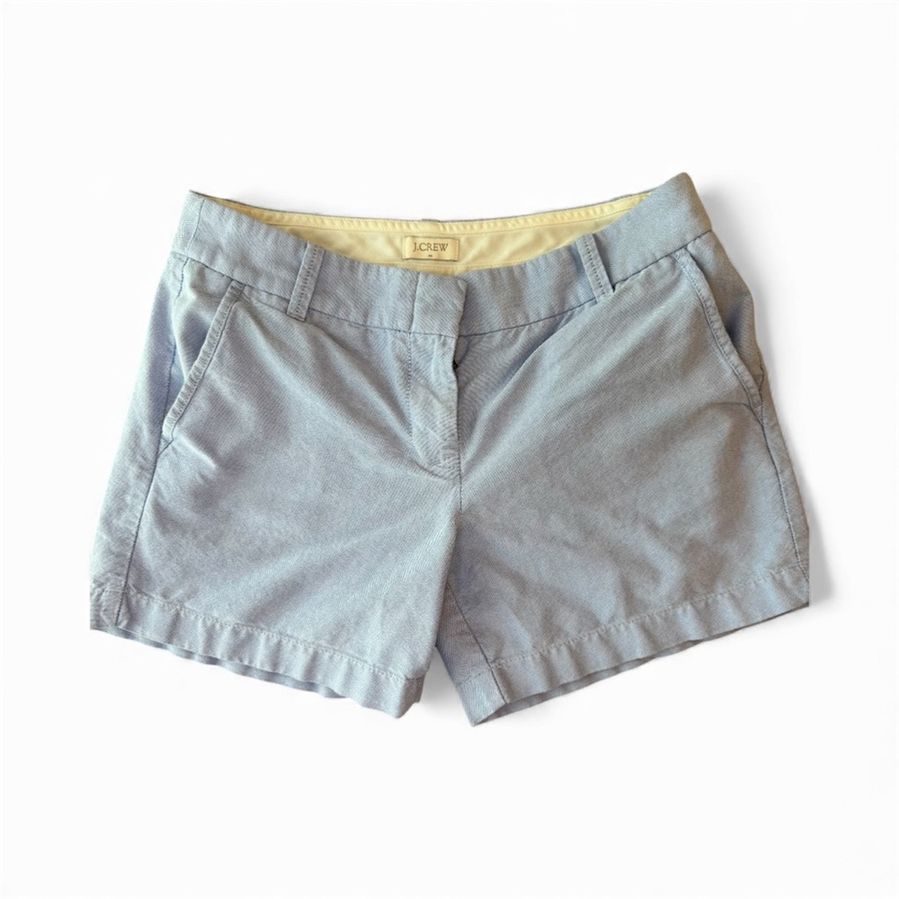 J.Crew Light Blue Chambray Shorts - 100% Cotton  Size 2